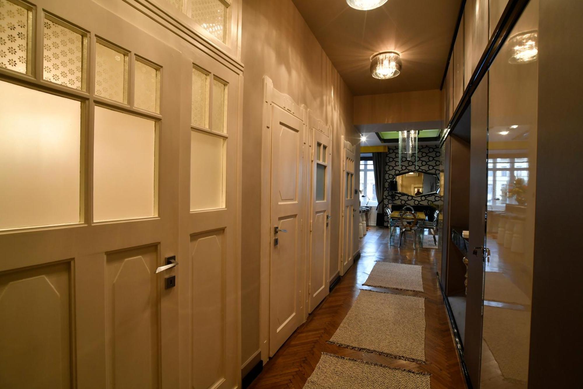 Apartmán Luxuryflat Near Centre On118 Sqm, 3Br,2Bth,8Bed,Ac Budapešť Exteriér fotografie